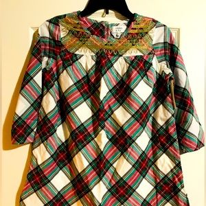 Girls Size 14 Christmas Dress Plaid
